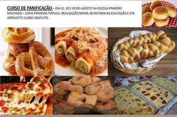 Curso de Panificação.