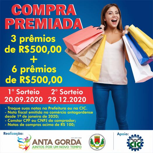 Último sorteio da Compra Premiada será no dia 29