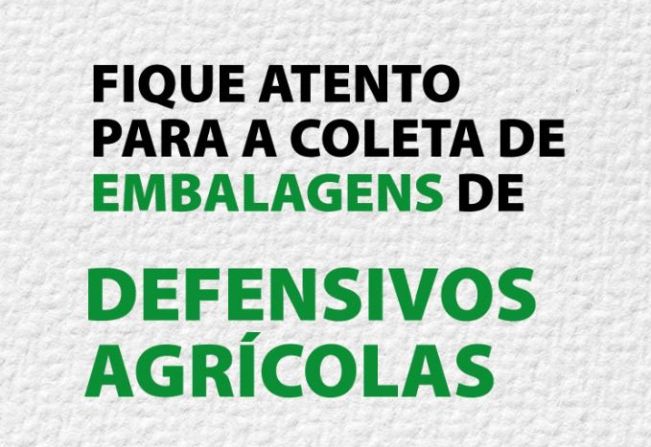 COLETA DE EMBALAGENS DE DEFENSIVOS AGRÍCOLAS 