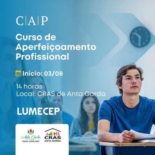 CRAS OFERECE CURSOS GRATUITOS