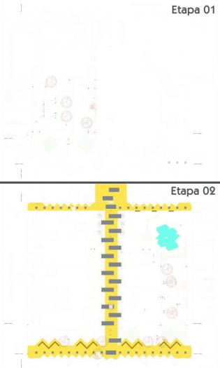 Praça segue em reformas
