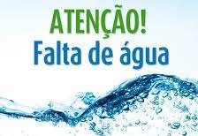AVISO! Falta de água 