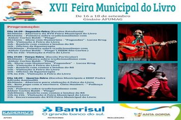 Feira Municipal do Livro está com programação definida