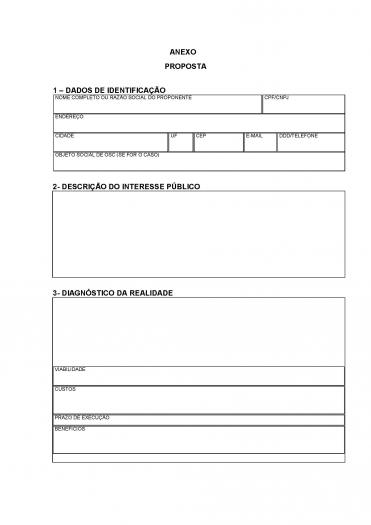 Município abre Edital para Consulta Pública