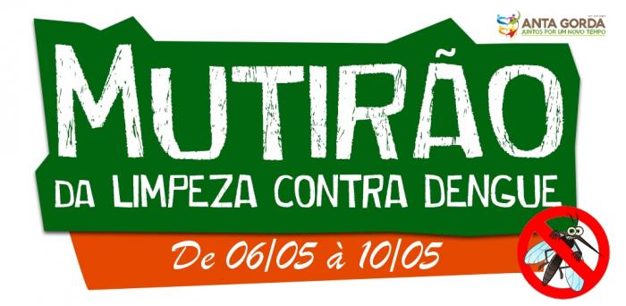 Mutirão de limpeza contra a Dengue 