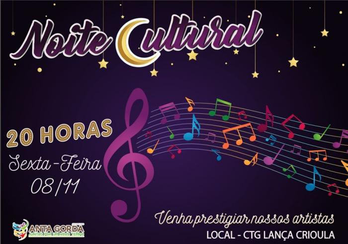 Noite Cultural ocorre hoje