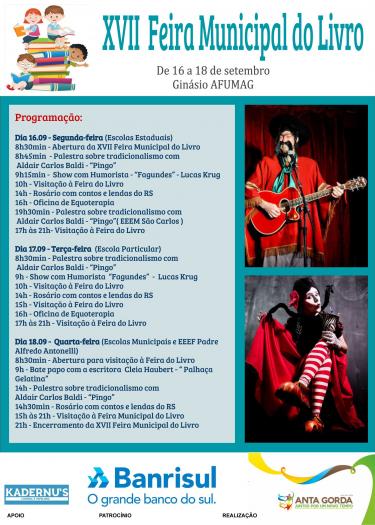 Feira Municipal do Livro está com programação definida